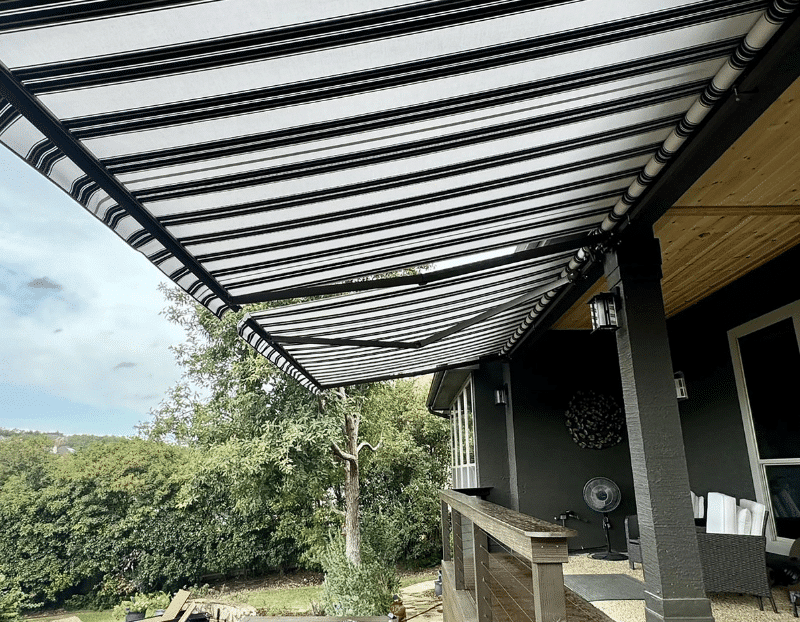 New Awning on Chapel Hill Home 1 1